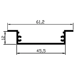 نقشه پروفیل لاینر توکار کم عمق کد SL31